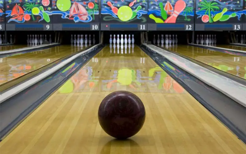 Friends bowling in CT. 