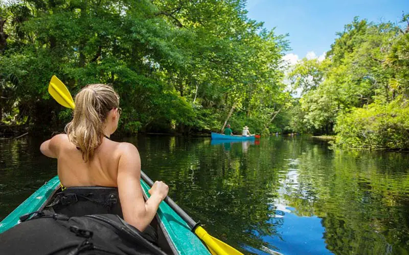 Women on a kayak CT.