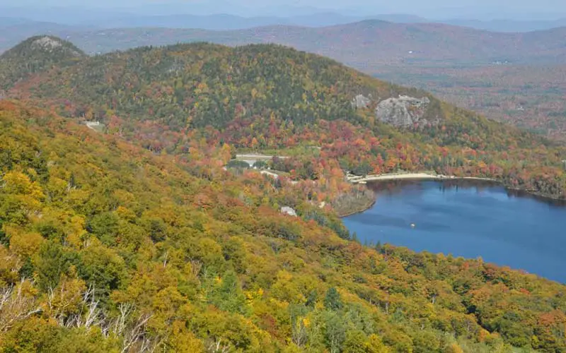 View from on top of a mountain in CT.