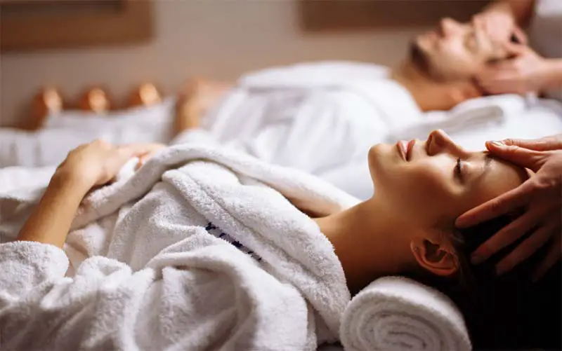 Women relaxing at a day spa CT. 