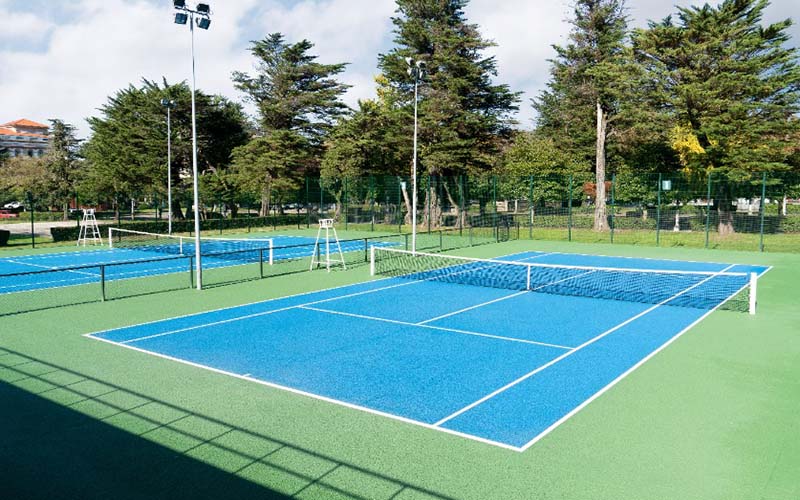 A tennis court in CT.