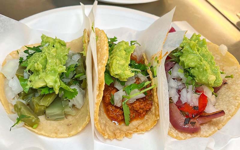 Tacos at a Mexican restaurant in CT.