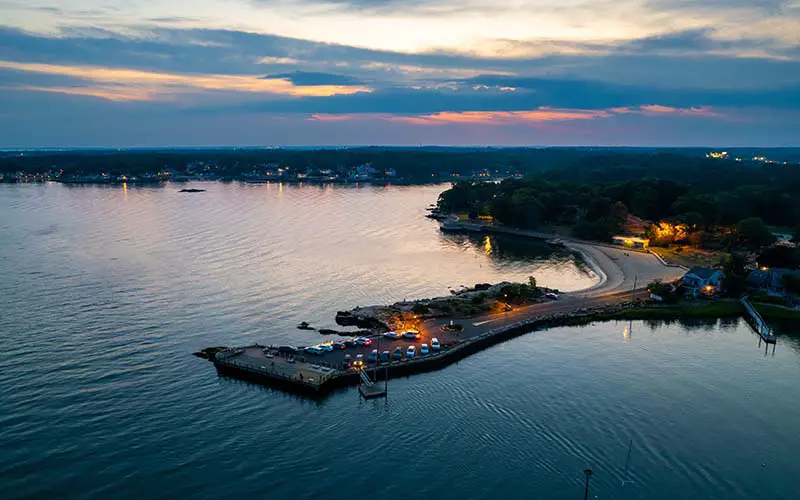 Branford Point Beach, a fantastic beach in Branford, CT.