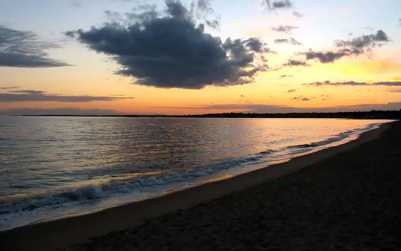 A beach in Bridgeport, CT.