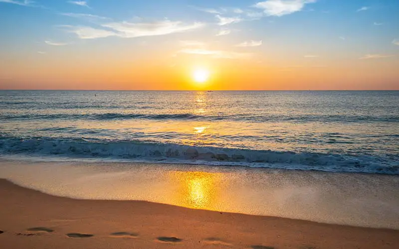 A beach in Darien, CT.