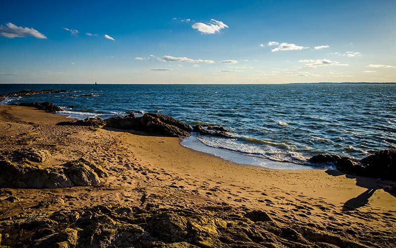 A beach in East Haven, CT.