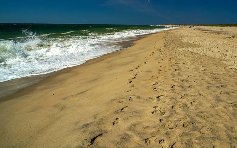 A beach in Fairfield, CT.