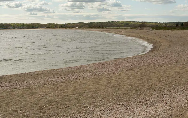 Bluff Point State Park, the home of a scenic beach in Groton, CT.