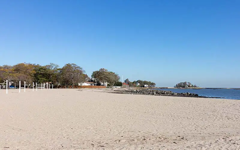 Cummings Park Beach, a popular beach in Stamford, CT.