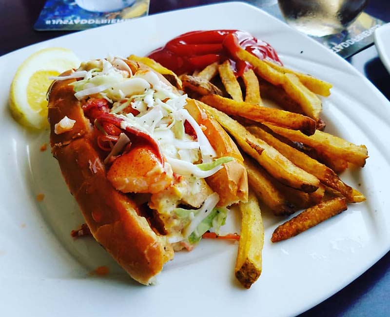 A plate of food at a restaurant in Clinton, CT.